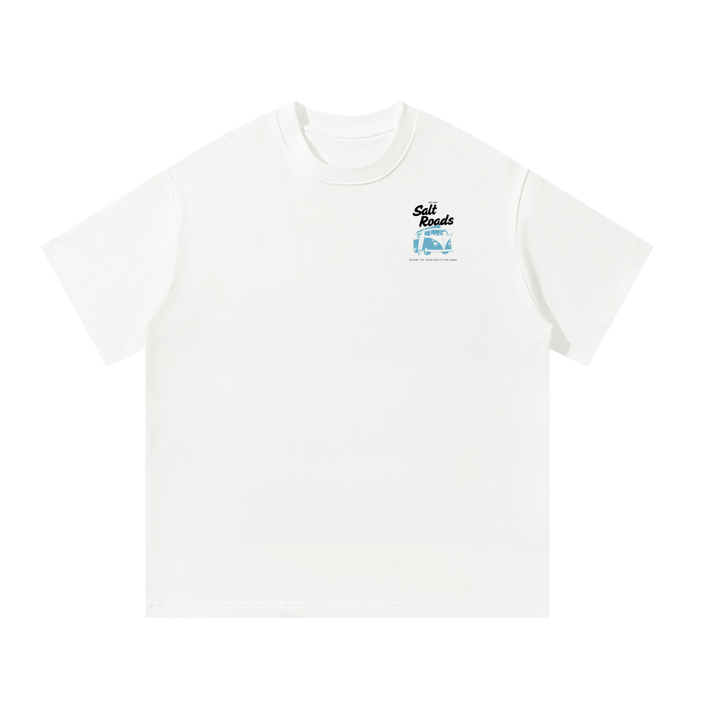 Salt Roads Coastal Roadside Tee featuring a scenic coastal design on a comfortable cotton shirt.